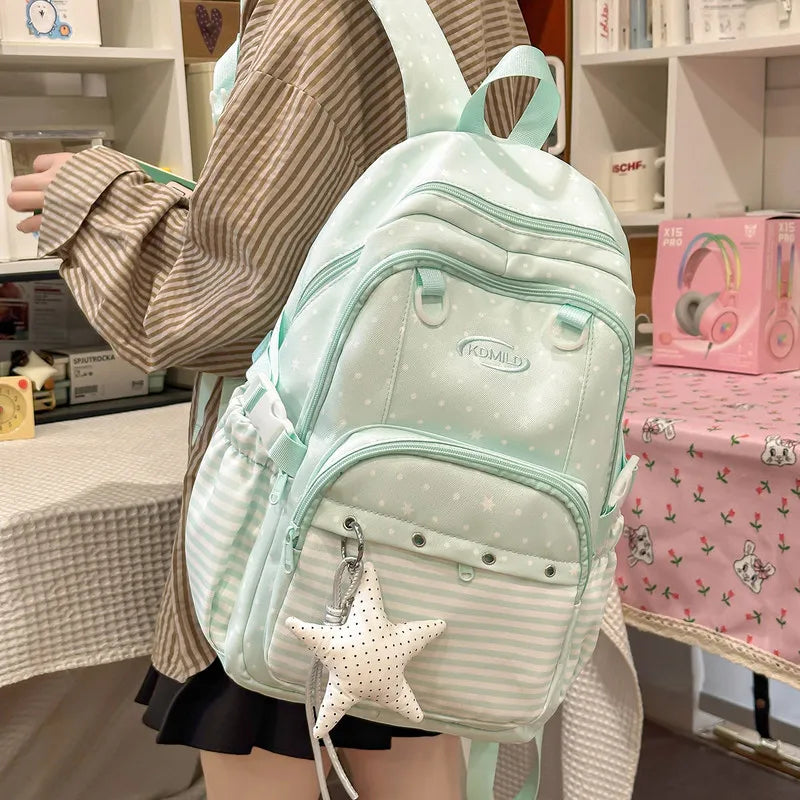 Korean-Style Star Pattern Women's Backpack | Large Capacity Women's Backpack Nixie