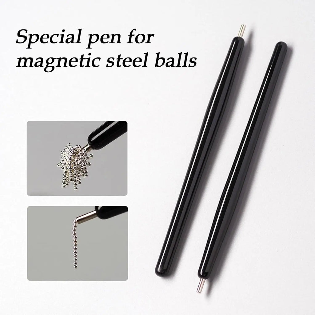 Magnetic Nail Art Pen – Cat Eye Gel & Steel Ball Placement Nail Art Tool Nixie