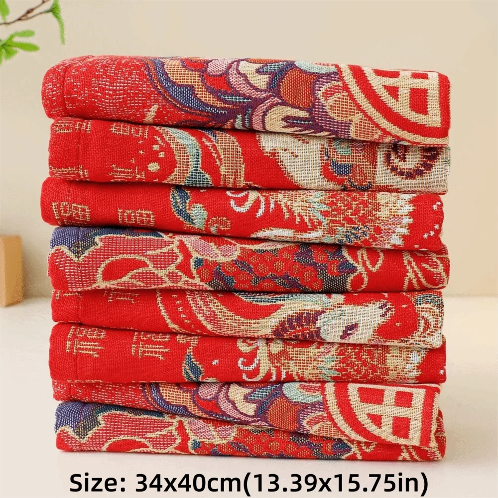 34x40cm Quick-Dry Cotton Kitchen Hand Towel – Good Luck Gift Kitchen Hand Towel Nixie