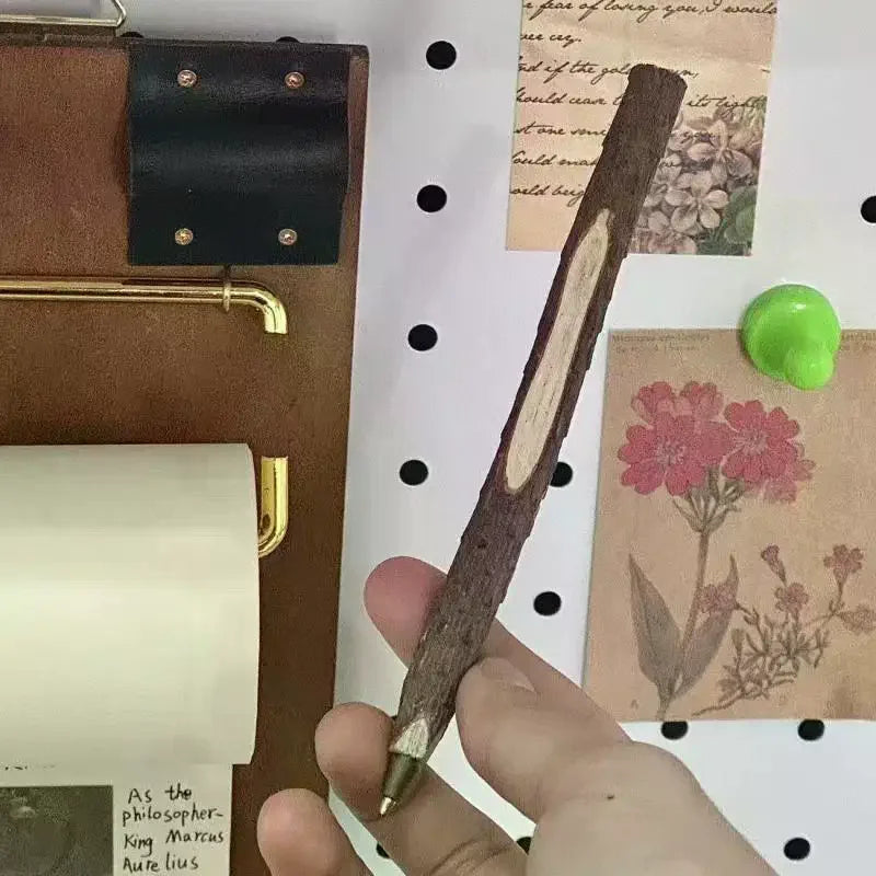 Vintage Kraft Paper Roll Clipboard Set – Refillable Writing Pad Clipboard Notepad Set Nixie