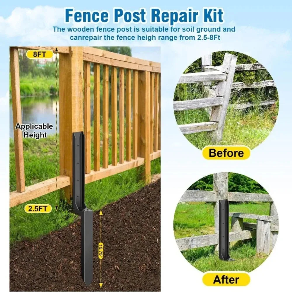 Metal Fence Ground Anchor Kit – Heavy-Duty Grounding Plug Fence Ground Anchor Nixie