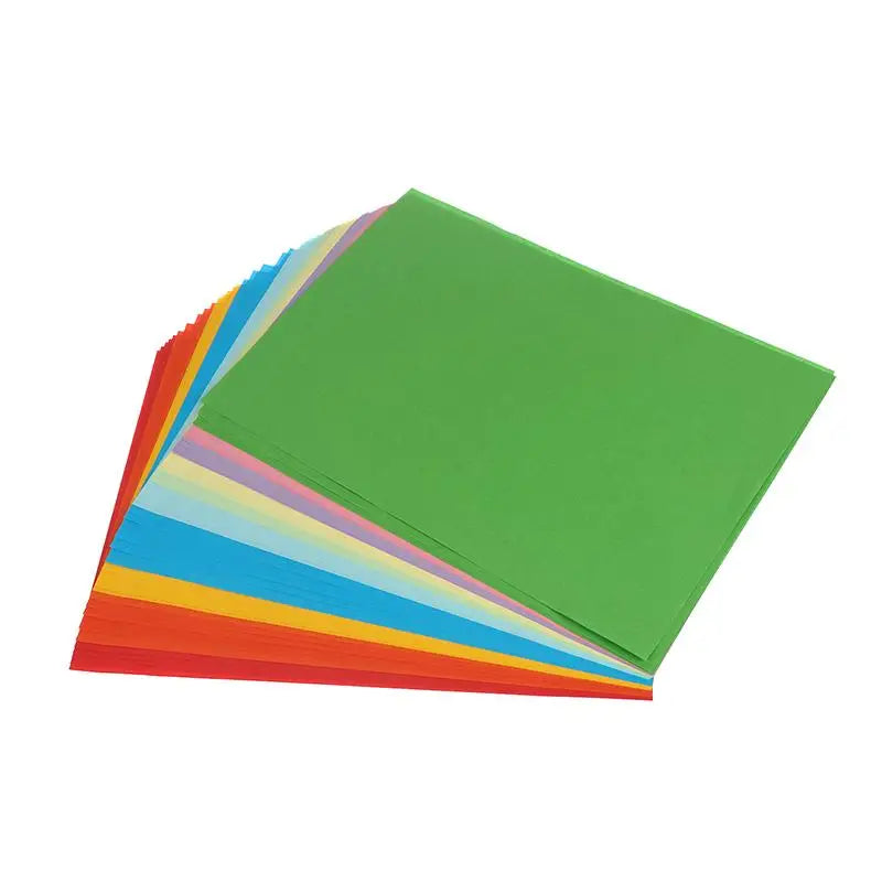 50/100pcs A4 Color Origami Craft Paper Set – 10 Colors for Kids Color Craft Paper Nixie