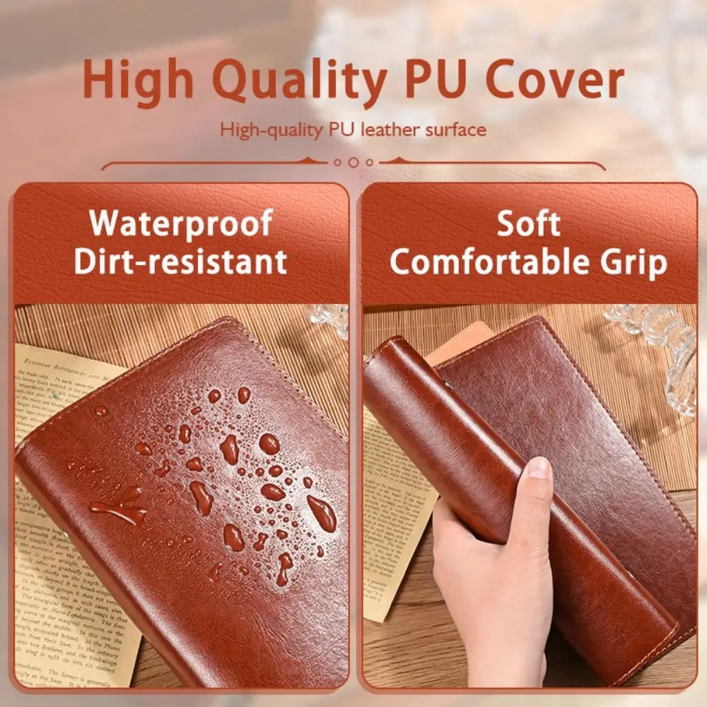 Vintage A5/A6 PU Leather Loose-Leaf Notebook Travel Journal Loose-Leaf Notebook Nixie