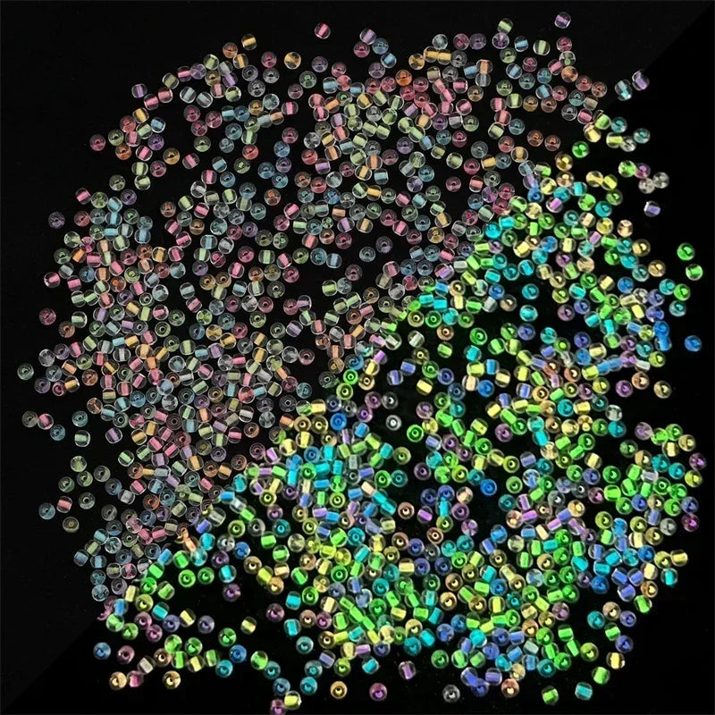 Glow in the Dark Glass Seed Beads 2/3mm – 15g DIY Jewelry Glass Seed Beads Nixie