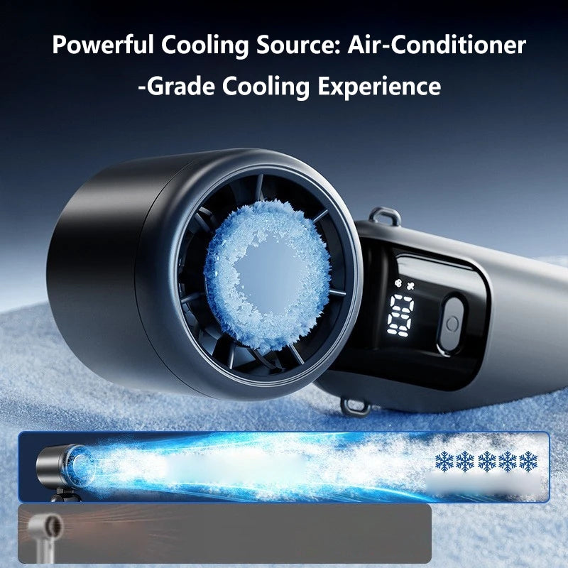 Portable Handheld Fan 100-Speed Foldable Rechargeable USB-C Handheld Portable Fan Nixie