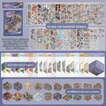 Spooky Miniature Scene Sticker Book – 20 3D PET Haunted Stickers Craft Sticker Book Nixie A