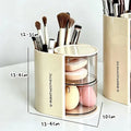 360° Rotating Makeup Brush Holder – Clear Dustproof Organizer Cosmetic Storage Organizer Nixie A5 one size