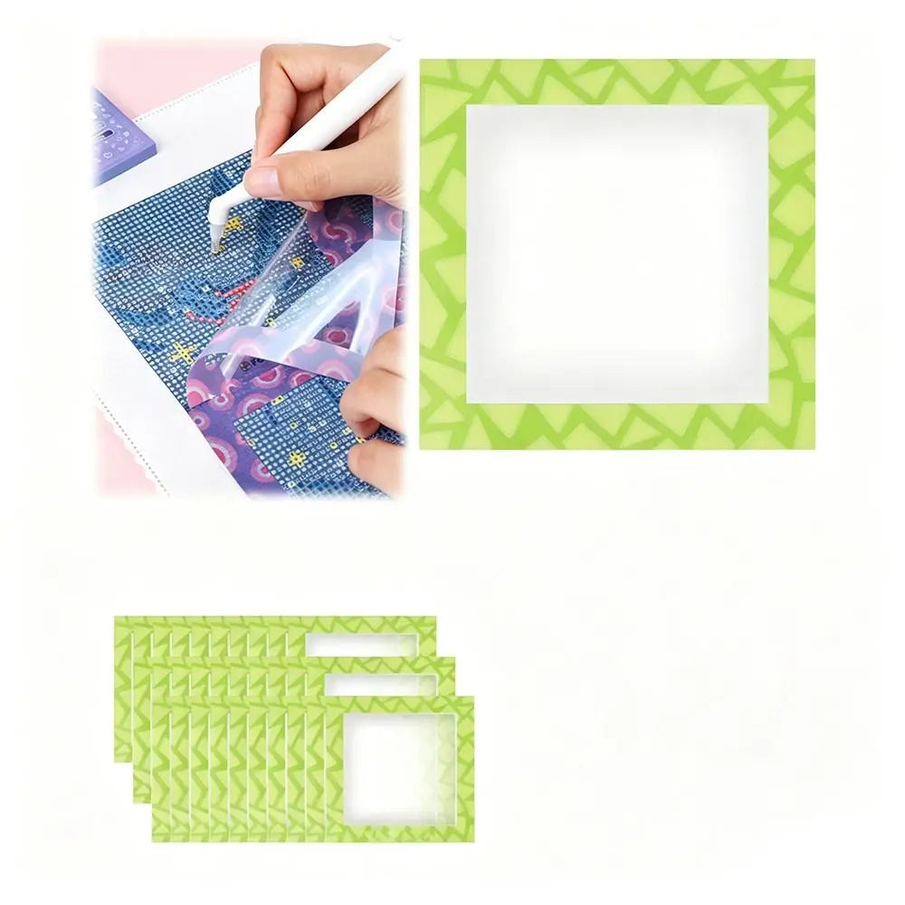 Diamond Painting Alignment Frames & Release Film 6/12Pcs Diamond Painting Tool Nixie