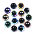20pcs Crystal Glitter Doll Eyes 6mm–20mm DIY Craft Accessories Doll Craft Eyes Nixie 6mm-color random