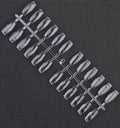 120pcs Fake Nail Tips – Clear & Natural DIY Manicure Set Fake Nail Tips Nixie Transparent