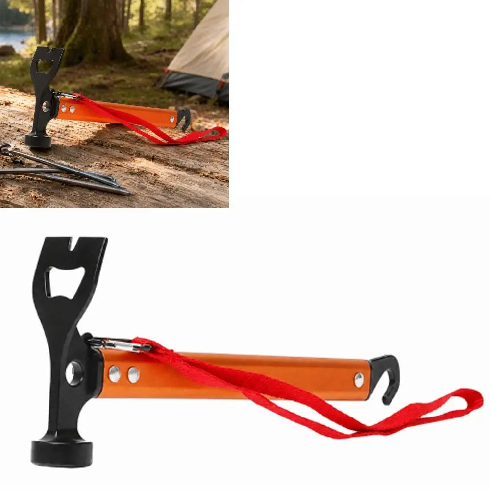 3-in-1 Camping Hammer – Aluminum Tent Stake Mallet Camping Hammer Nixie