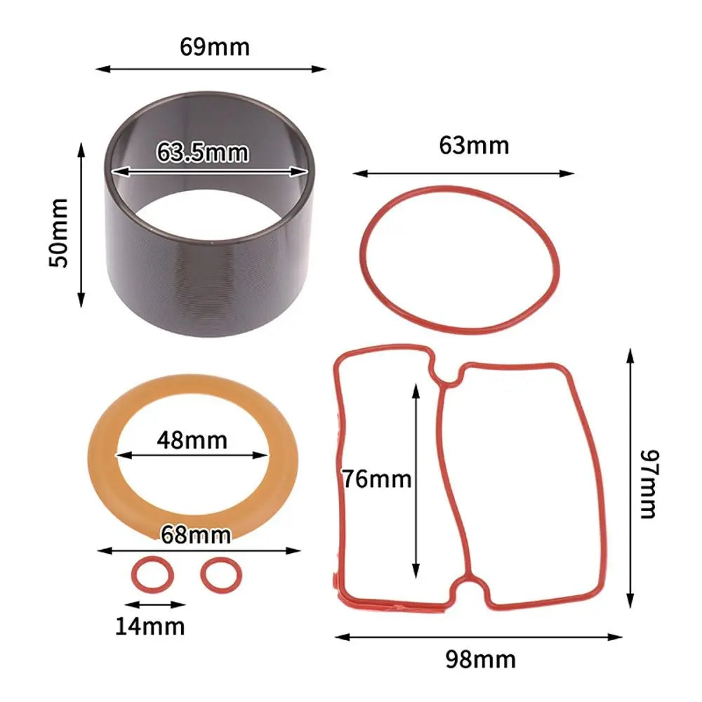 Air Compressor Piston Ring & Cylinder Sleeve Kit 550W–1500W Compressor Repair Kit Nixie