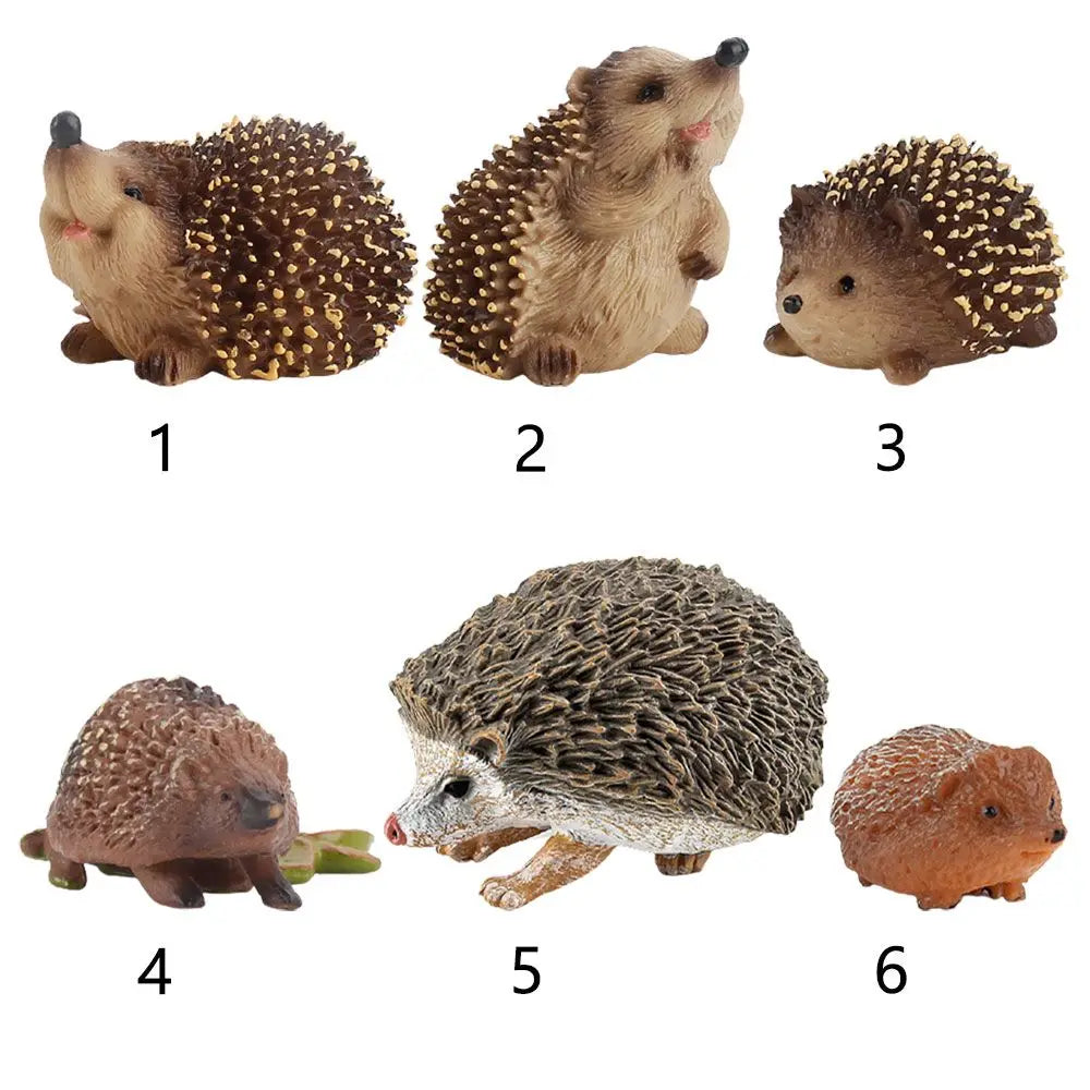 Hedgehog Animal Figurine – Miniature Wildlife Toy & Home Decor Animal Figurine Nixie