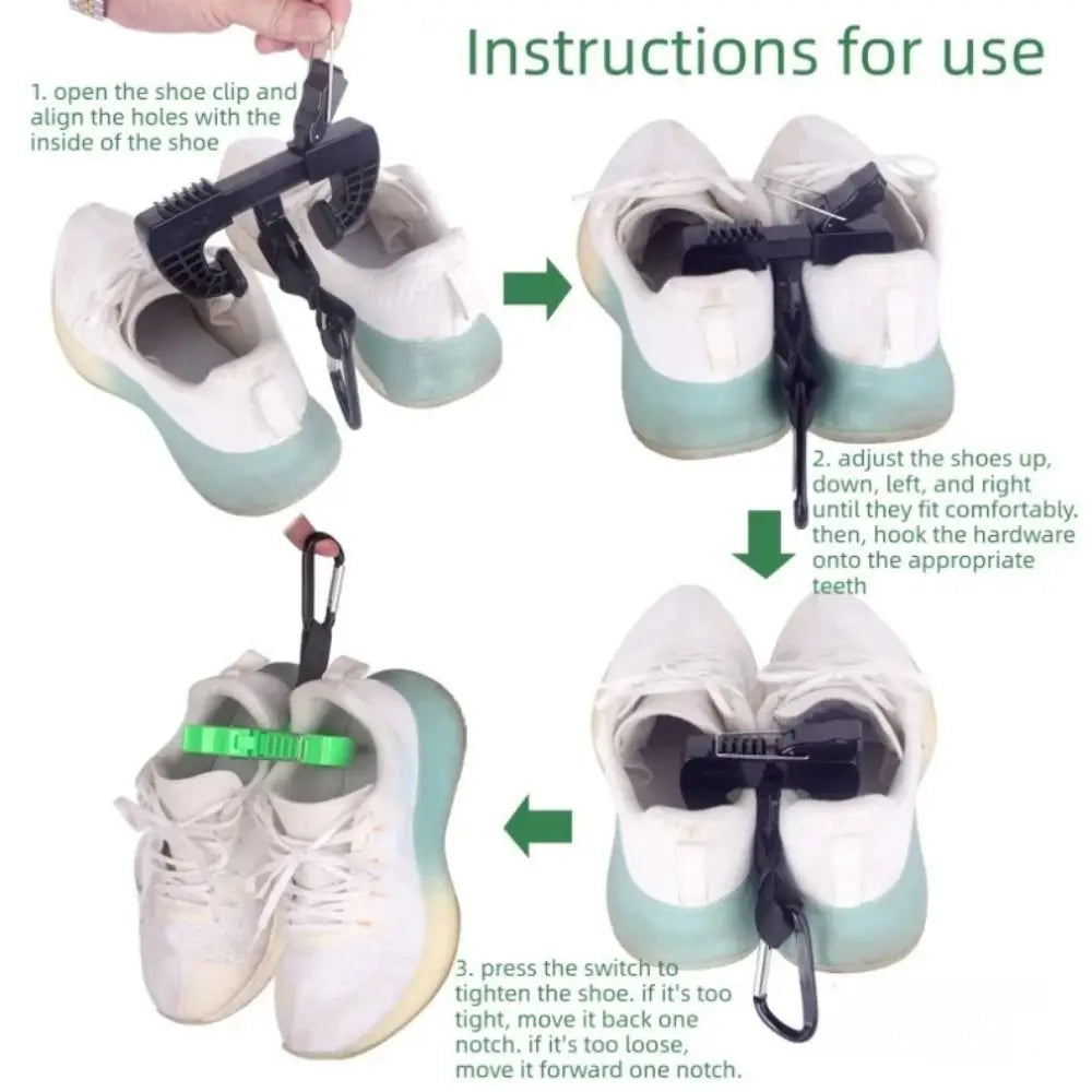 Portable Shoe Clip Hands-Free Backpack Sneaker Holder Shoe Carrier Clip Nixie