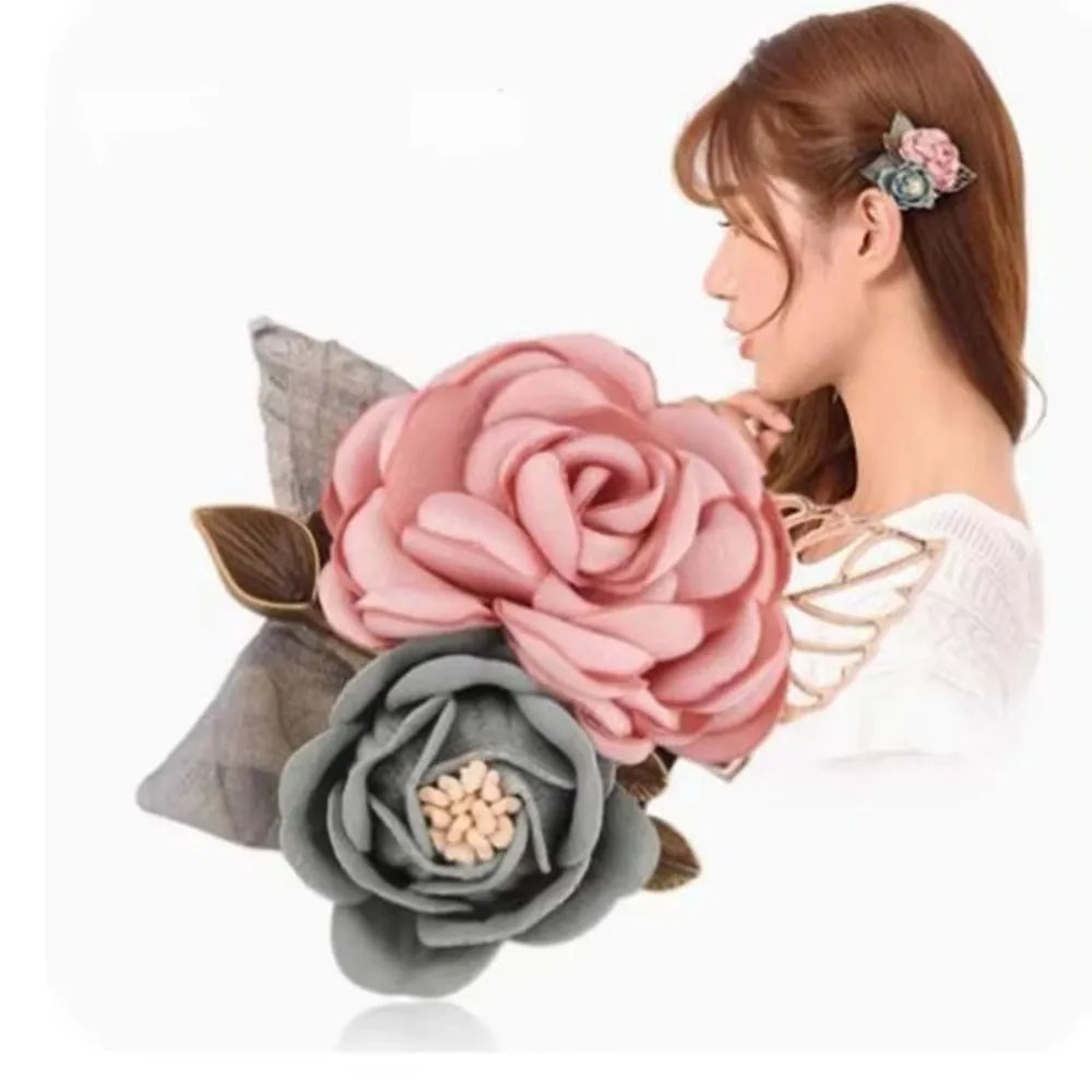 Handmade Rose Fabric Flower Brooch & Corsage for Women Flower Brooch Nixie
