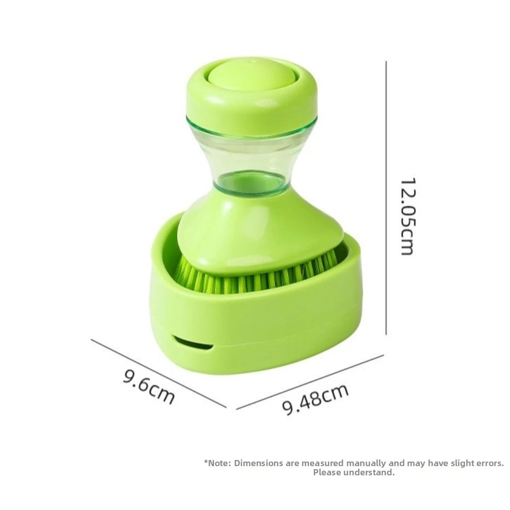 Self-Dispensing Dish Brush | Ergonomic Grip & Round Bristles Dish Cleaning Brush Nixie