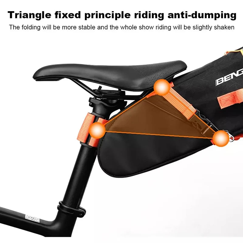 10L Waterproof Bike Saddle Bag – Foldable Rear Trunk Pannier Bike Saddle Bag Nixie