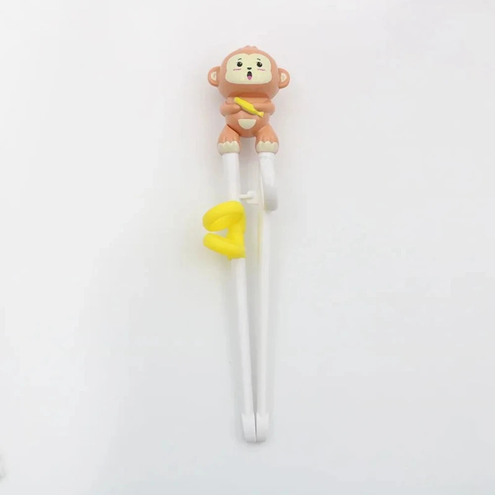 Training Chopsticks for Kids – Adjustable Non-Slip Finger Loops Kids Training Chopsticks Nixie monkey