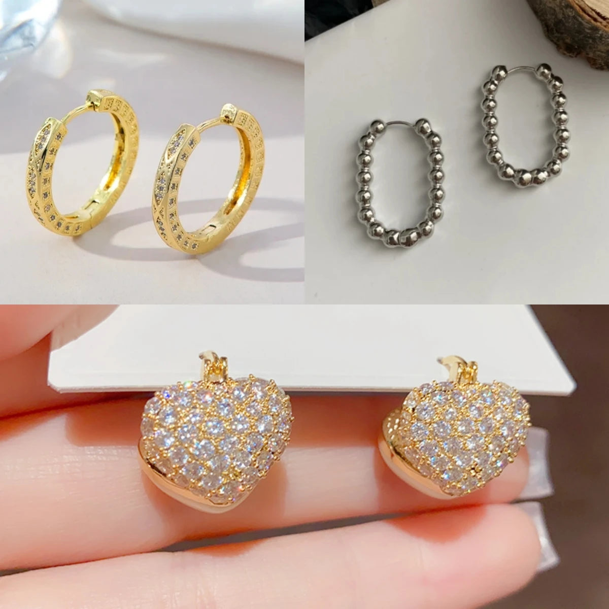 Colorful Circular Drop Earrings – 14K Gold Plated Women's Drop Earrings Nixie