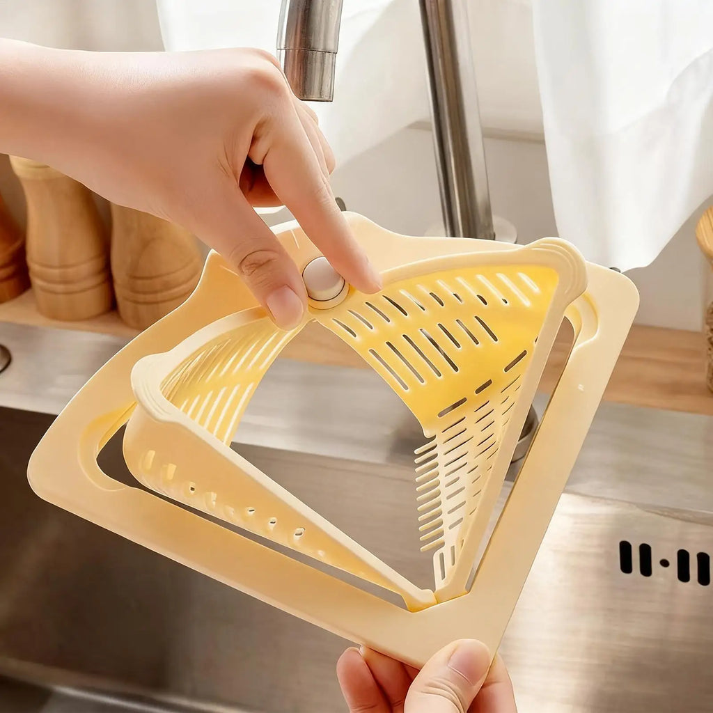 Magnetic Corner Sink Drain Strainer & Sponge Holder