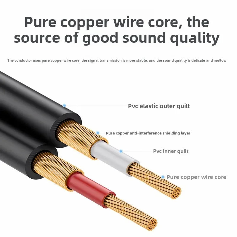 6.35mm to XLR Female Audio Cable – Dual-Core Instrument Cable Audio Instrument Cable Nixie