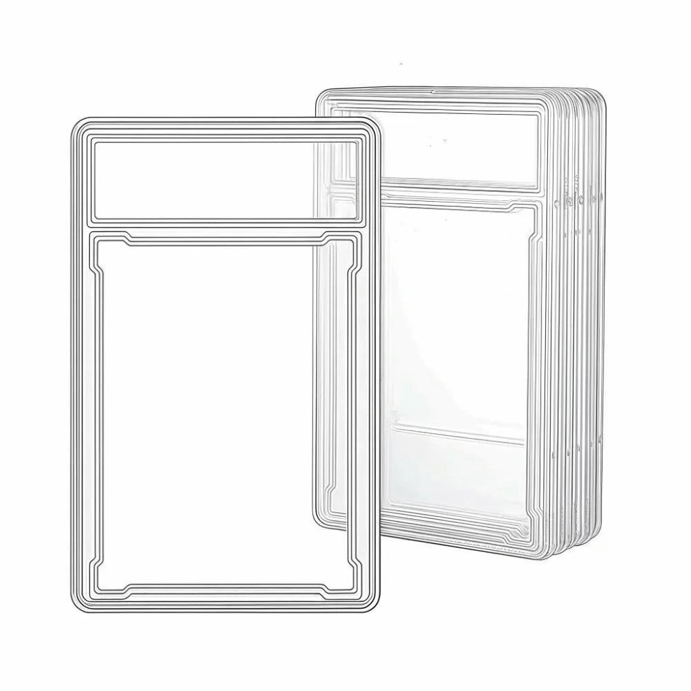 35PT Transparent Trading Card Case UV Protection Collectible Box Trading Card Case Nixie