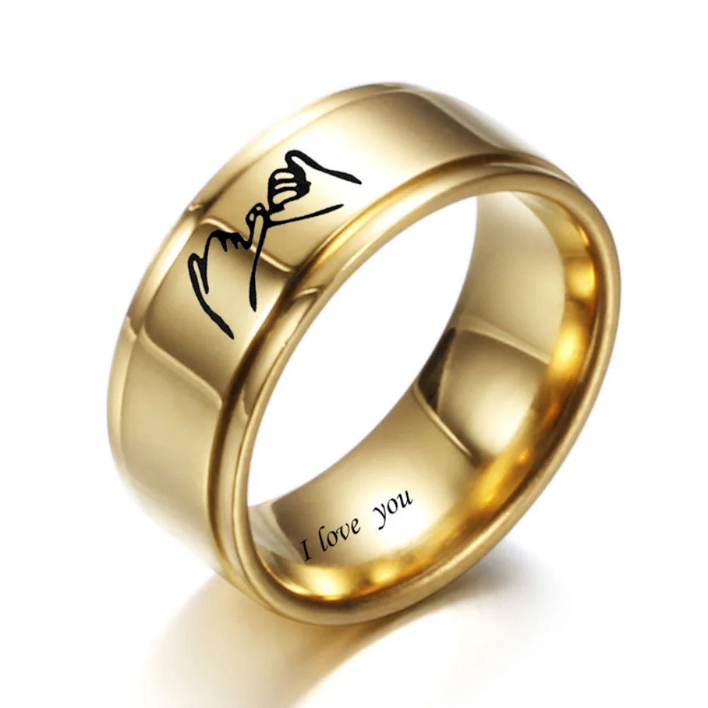 I Love You Crystal Statement Ring – Zinc Alloy, Sizes 6–11 Crystal Cocktail Ring Nixie