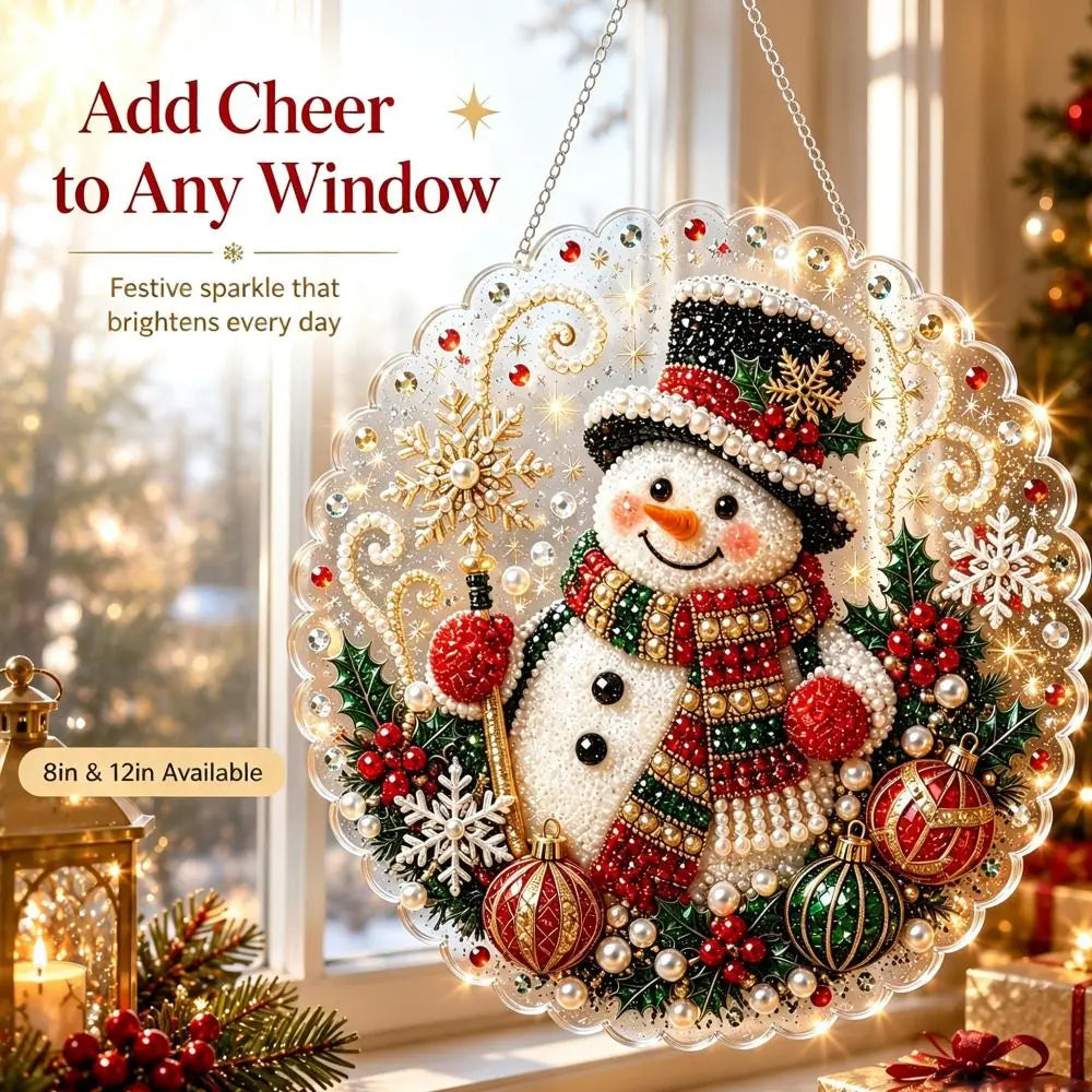 Christmas Pearl Diamond Painting Kit – DIY Acrylic Round Board Diamond Painting Kit Nixie