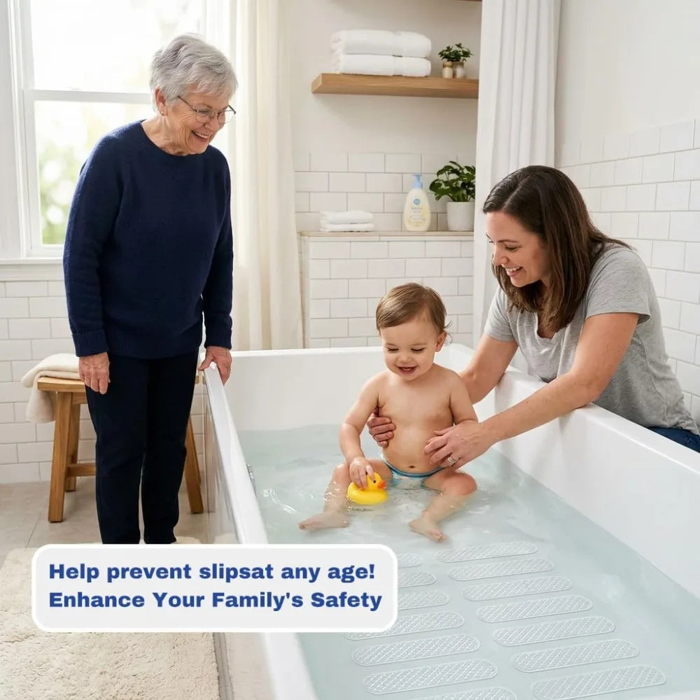 6-Piece Non-Slip Shower Floor Stickers | Anti-Slip Bathtub Decals Non-Slip Bath Stickers Nixie