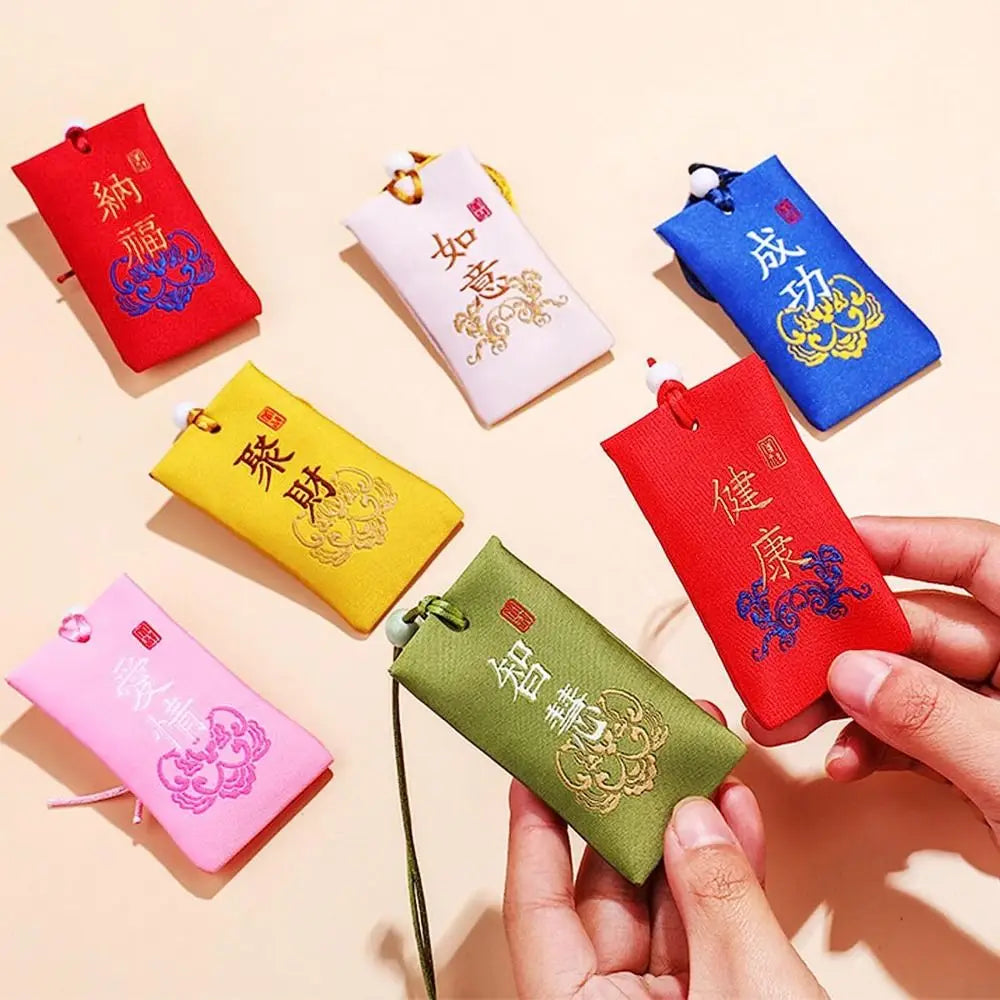 Spiritual Salt Pouches – Lucky Amulet Blessing Silk Sachets Herbal Blessing Sachet Nixie