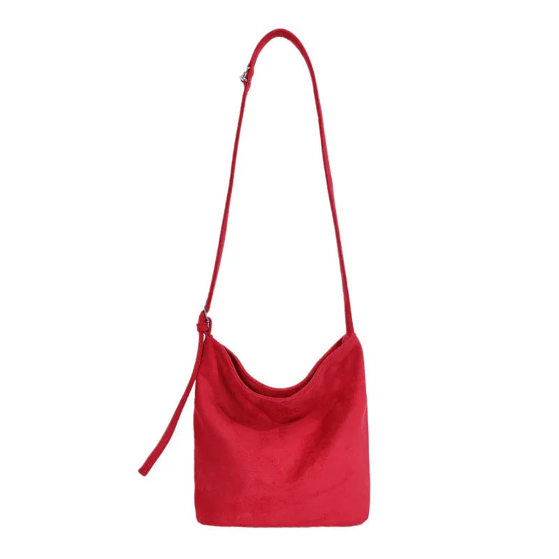Nixie Vintage Faux Suede Bucket Bag – Women's Tote Women's Shoulder Bag Nixie