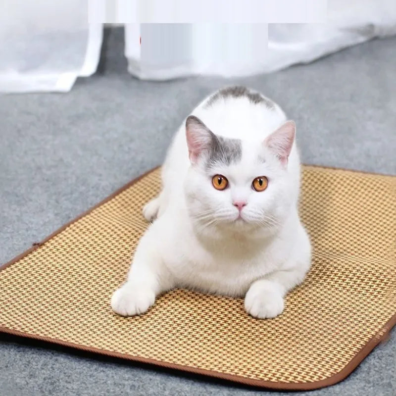 Bamboo Dog Cooling Mat – Summer Bed for Dogs & Cats Pet Cooling Mat Nixie