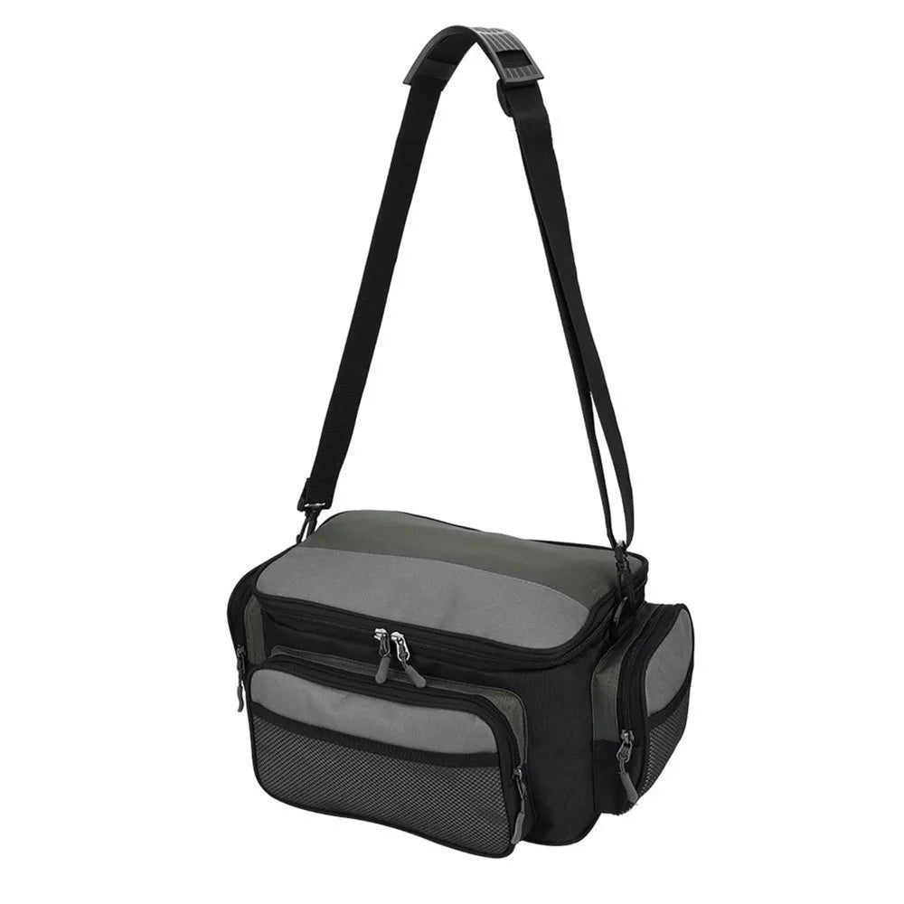 600D Oxford Fishing Bag – Large Capacity Tackle Organizer Fishing Tackle Bag Nixie 32-21.5-17.5cm