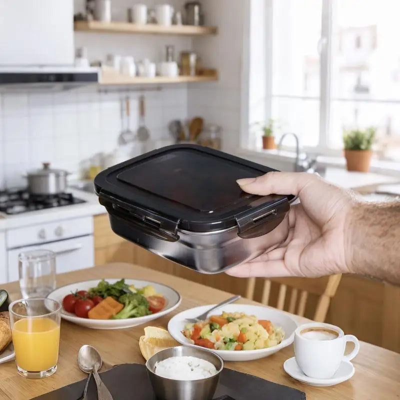 Stainless Steel Lunch Box Food Container with Secure Lid Food Storage Container Nixie