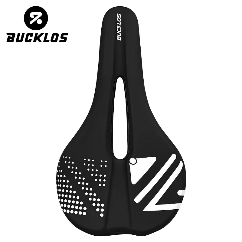 BUCKLOS Ultralight Breathable MTB & Road Bike Saddle Seat Bicycle Saddle Nixie Black-White