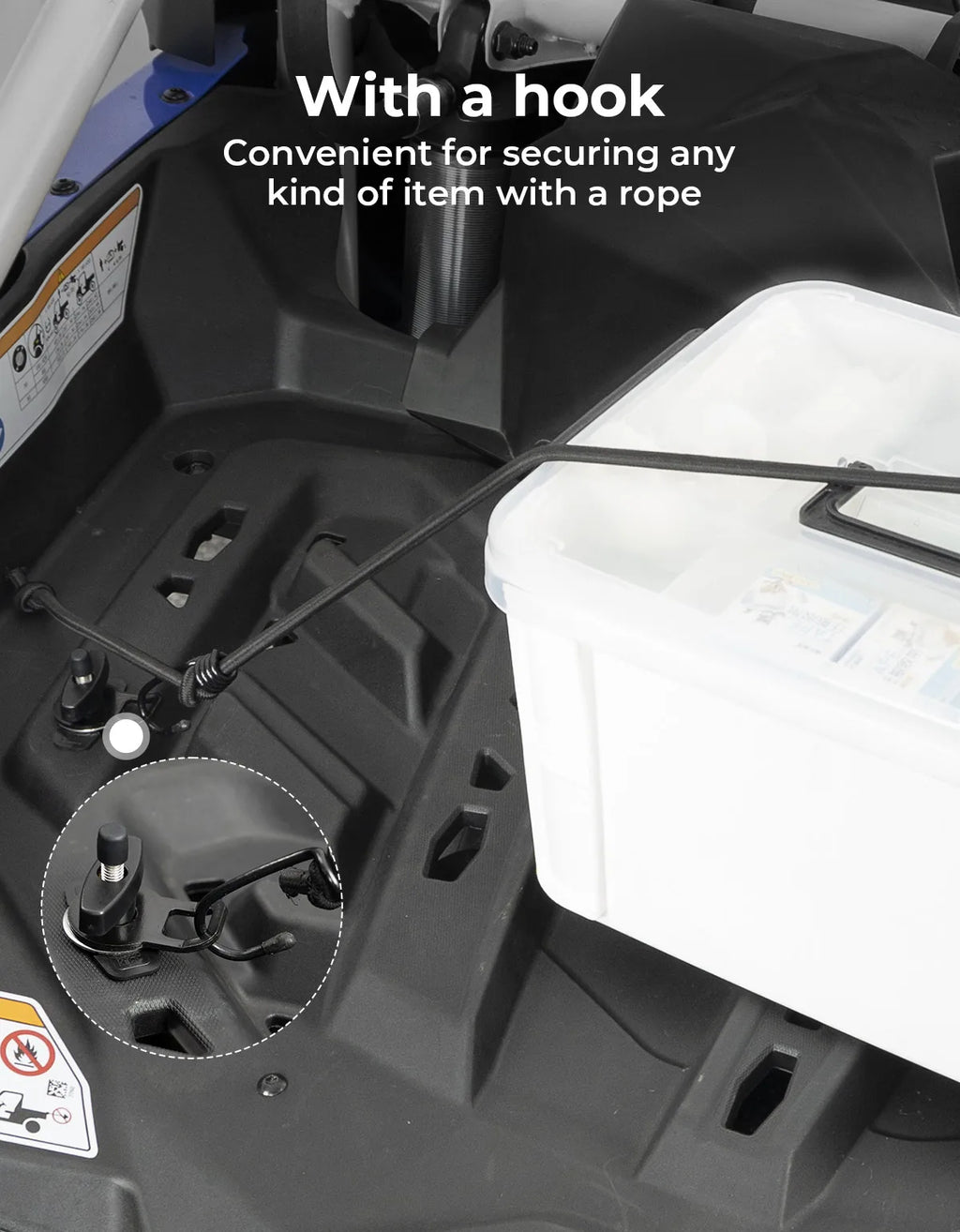KEMITOUR LinQ Tie Down Anchor Kit – Can-Am Maverick & Sea-Doo UTV Cargo Anchor Nixie