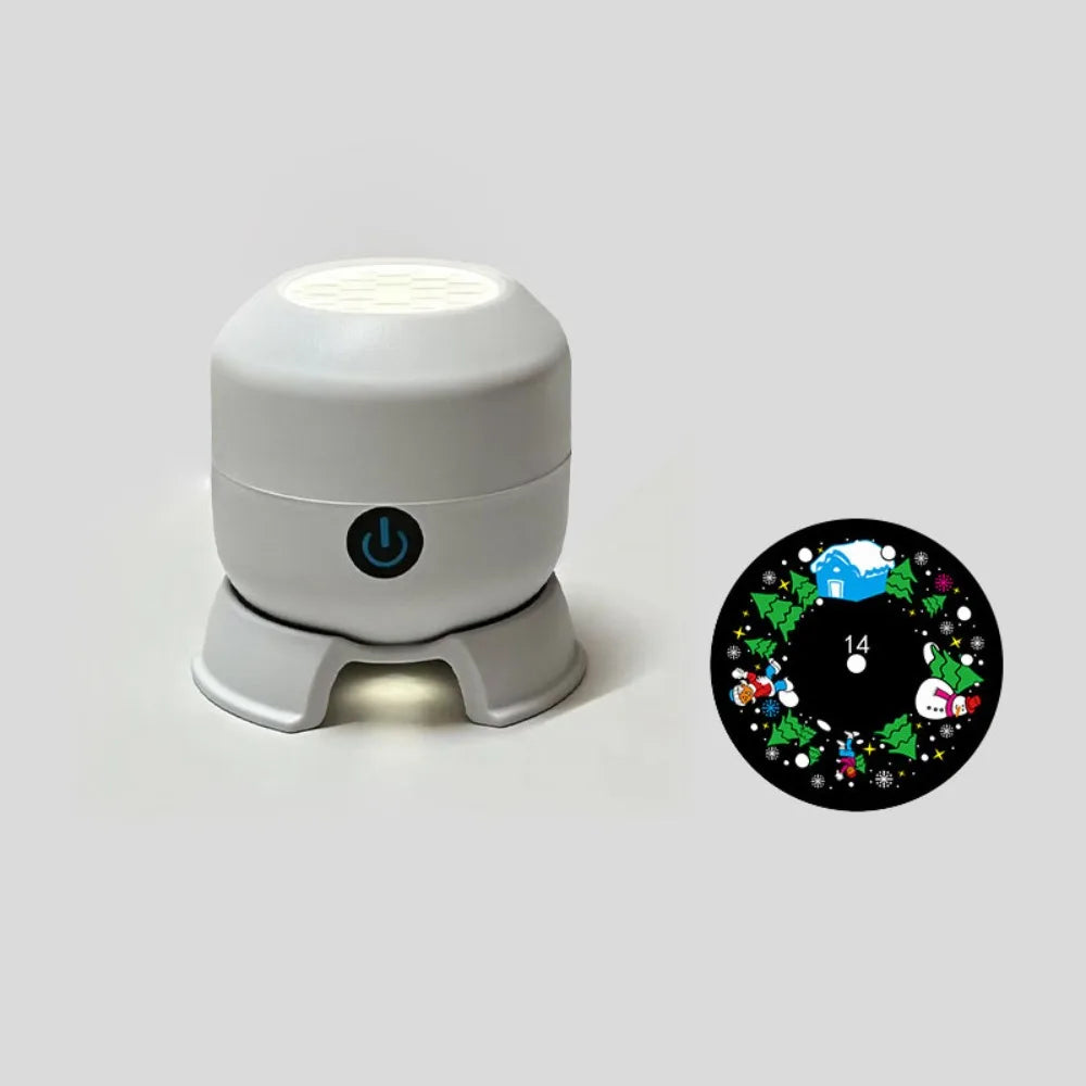 USB Rotating Ocean & Snowflake LED Projection Night Light Lamp