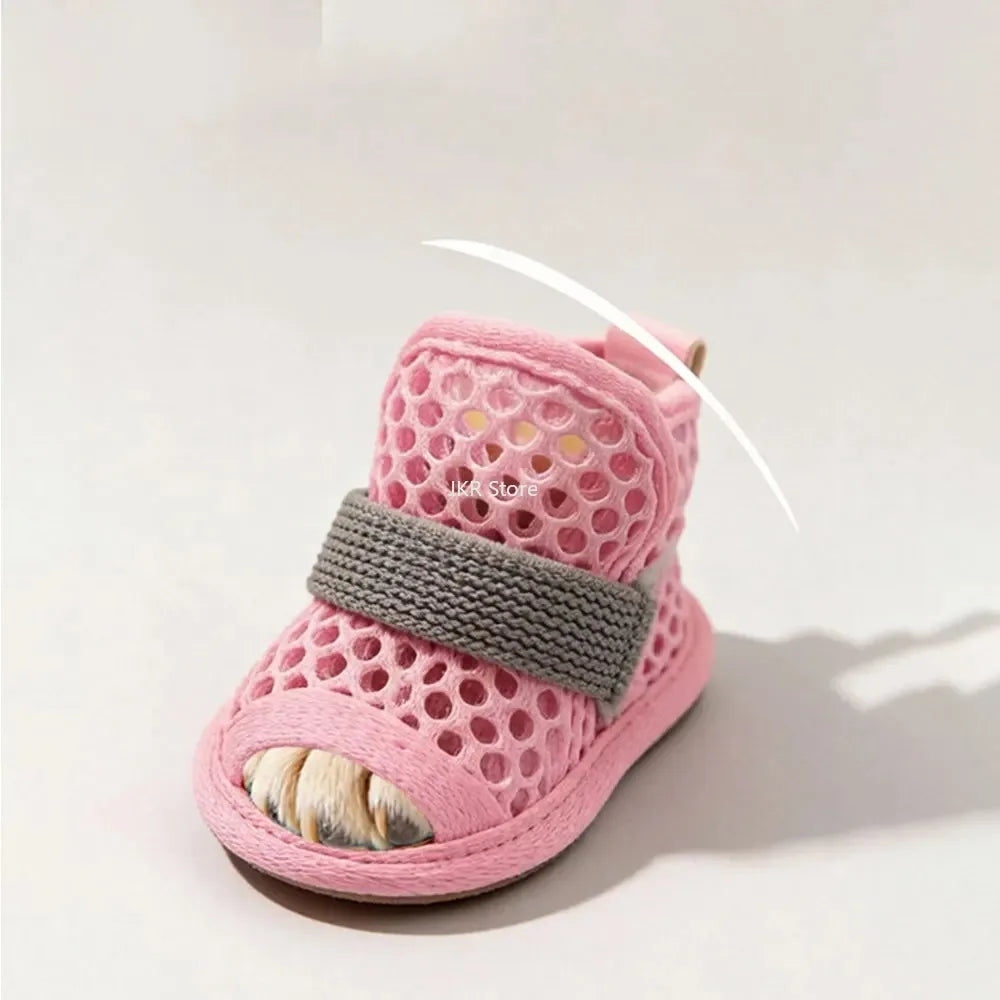 4Pcs Mesh Dog Shoes | Non-Slip Cooling Summer Dog Boots Dog Boots Nixie