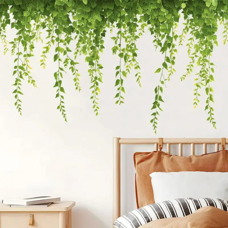 Artificial Ivy Vine Strip – Realistic Faux PVC Green Leaf Decor Artificial Vine Decor Nixie
