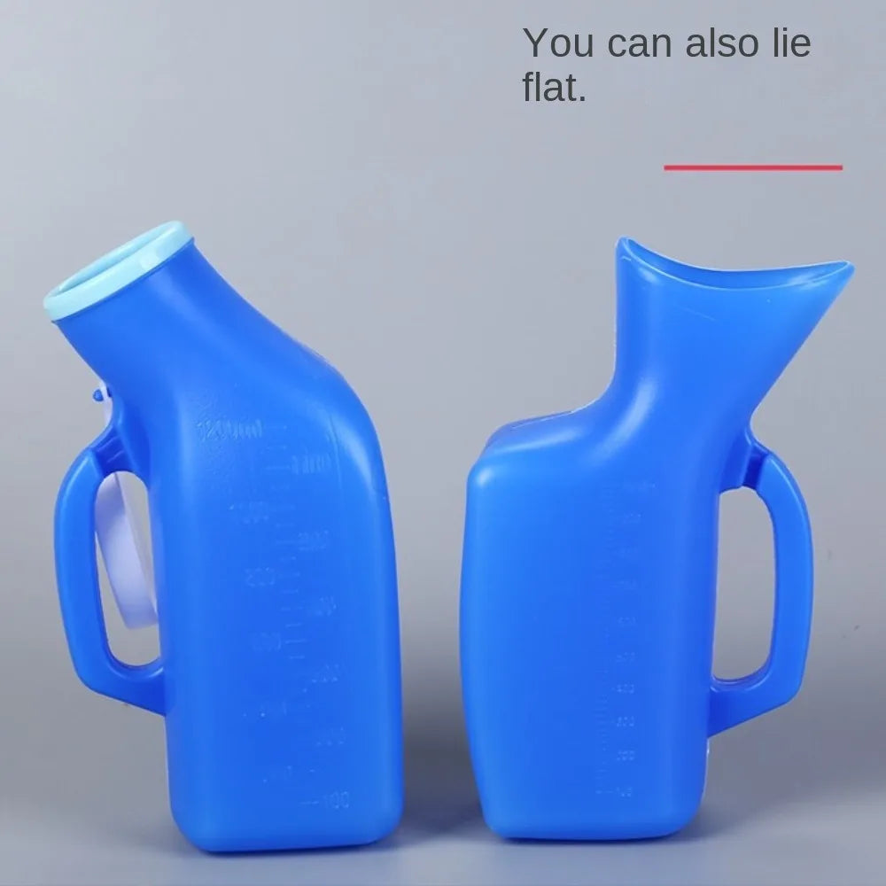 Portable Urinal Bottle with Lid – 1000ml Travel Night Pot Portable Urinal Bottle Nixie