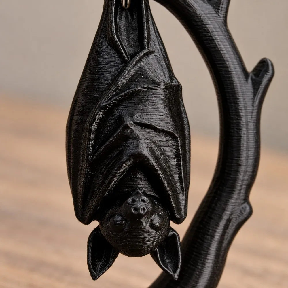 3D Printed Halloween Bat Figurine Gothic Tabletop Ornament Halloween Figurine Ornament Nixie