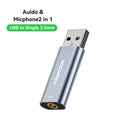 Rocoren USB to 3.5mm Sound Card Adapter – Headphone & Mic