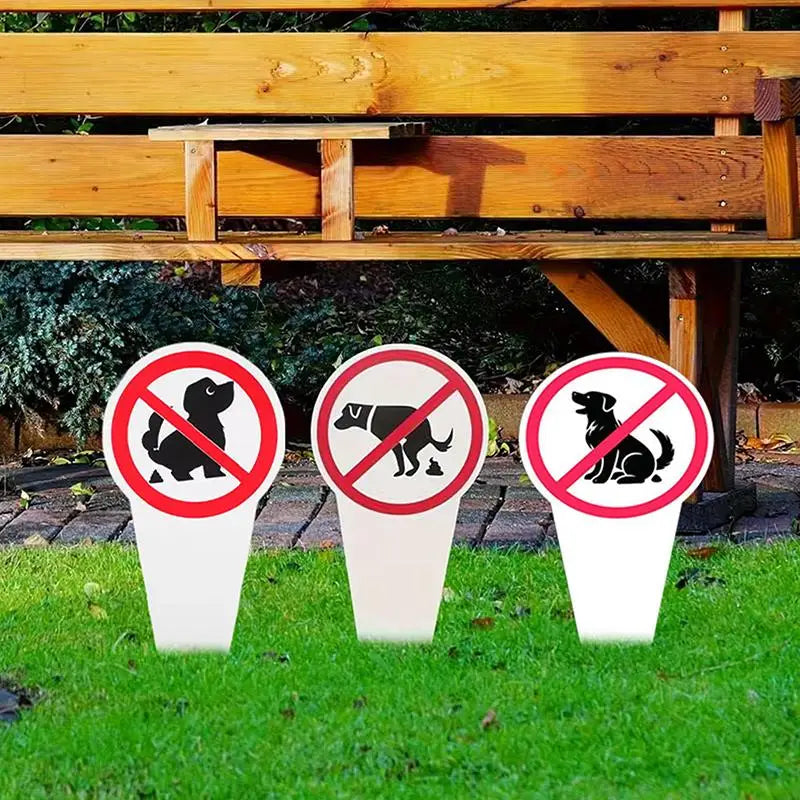 No Dog Poop Yard Sign | Waterproof Garden Stake Warning Sign Yard Warning Sign Nixie