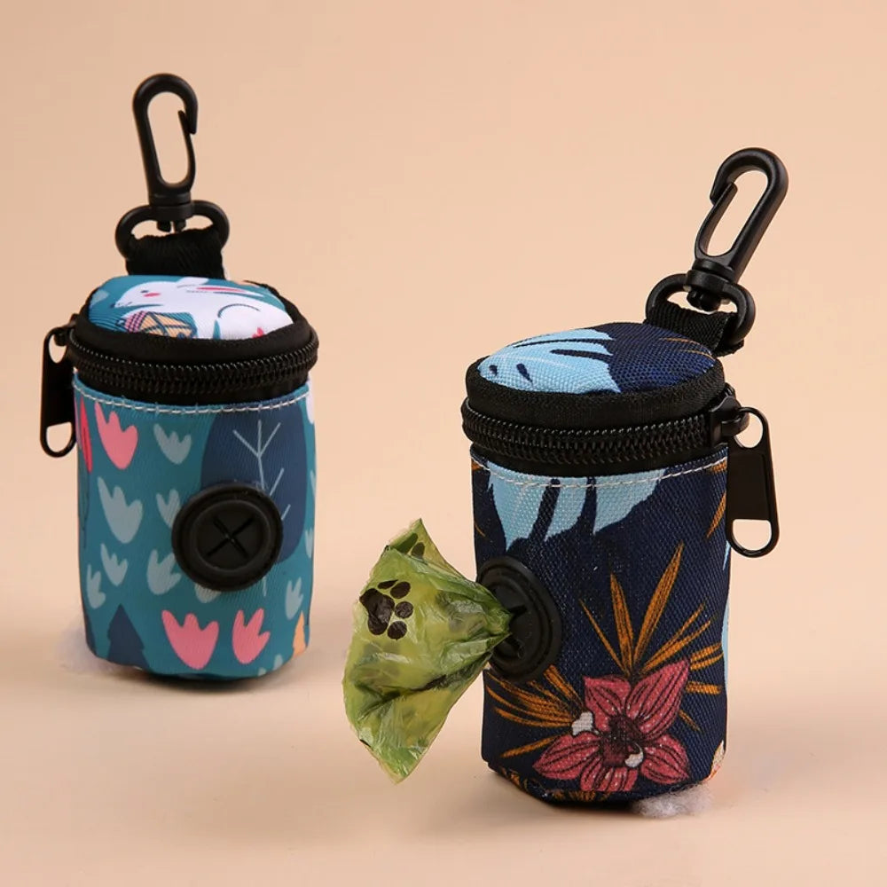 Hangable Dog Poop Bag Dispenser – Portable Zipper Holder Dog Waste Bag Dispenser Nixie