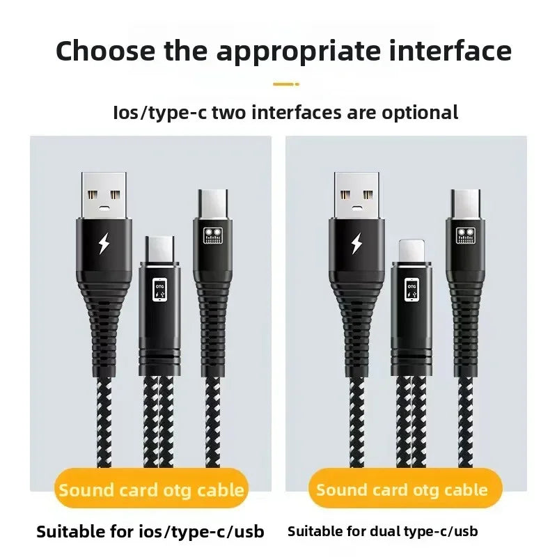 Live Streaming Sound Card OTG Adapter Cable for Android Streaming Sound Card Nixie