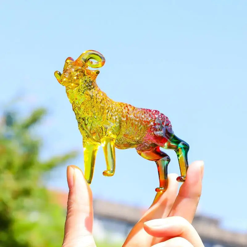 2027 Zodiac Sheep Crystal Figurine – Décor & Gift Crystal Figurine Nixie