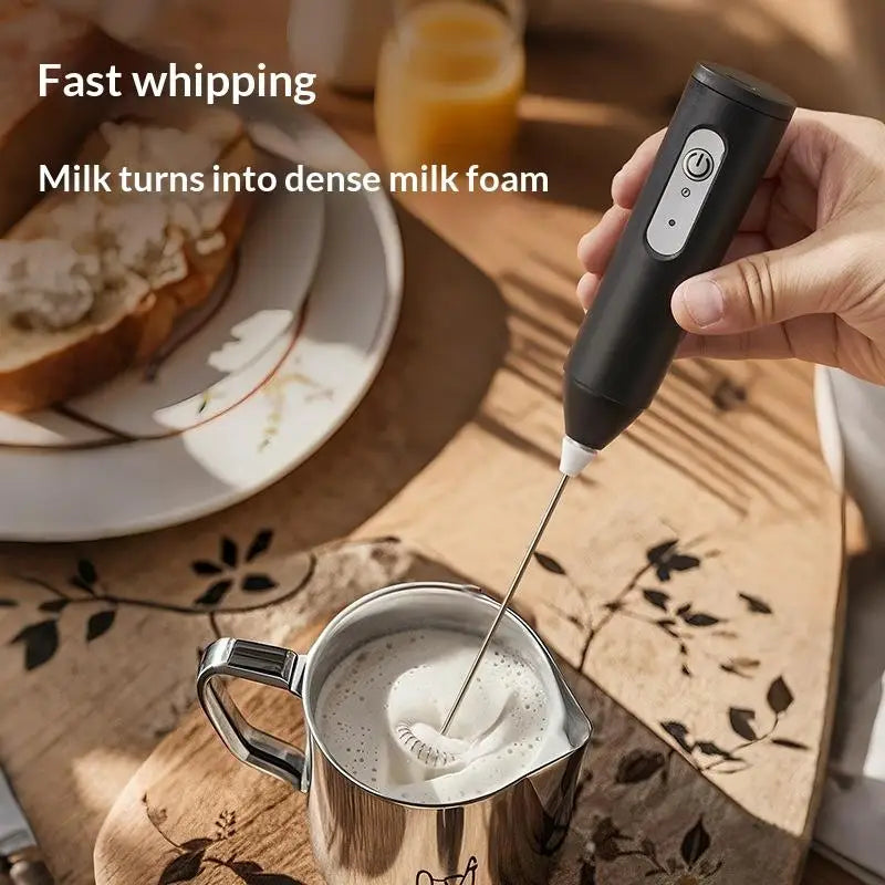 Electric Handheld Milk Frother & Egg Whisk – Portable Milk Frother Whisk Nixie