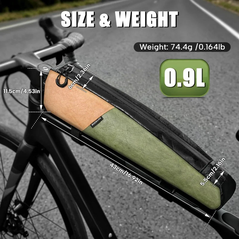 BUCKLOS Waterproof Bike Top Tube Frame Bag 0.9L Cycling Bicycle Frame Bag Nixie