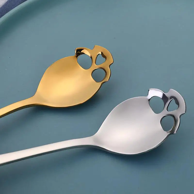 Skull Stainless Steel Spoon – Coffee, Dessert & Bar Stirrer