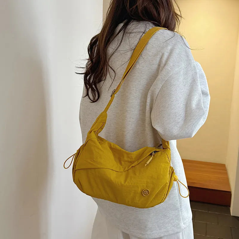 Nixie Japanese Nylon Shoulder & Crossbody Bag – Unisex Shoulder Crossbody Bag Nixie Yellow